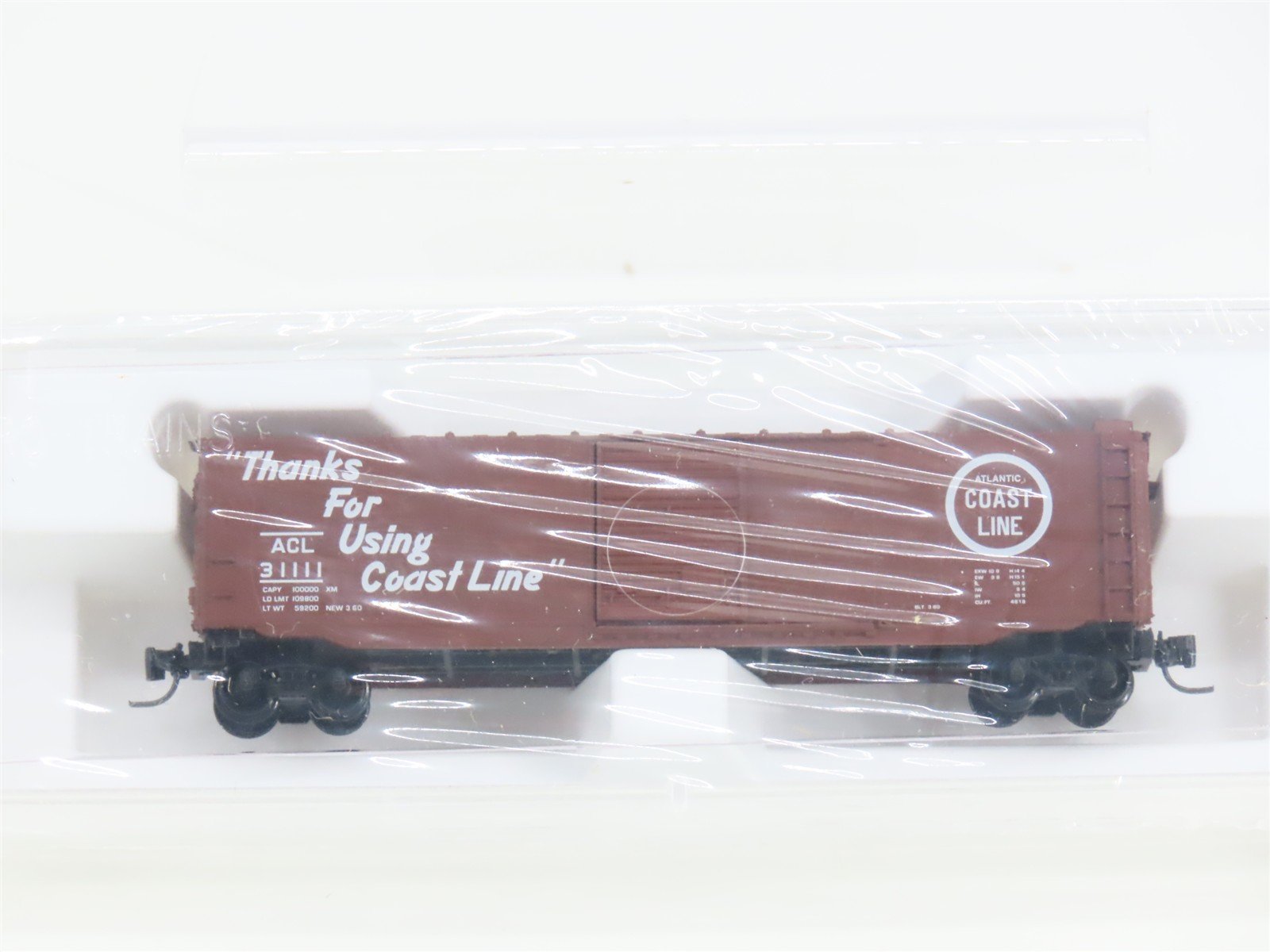 Z Scale Micro-Trains MTL 13511-2 ACL Atlantic Coast Line 50' Boxcar 31111 SEALED