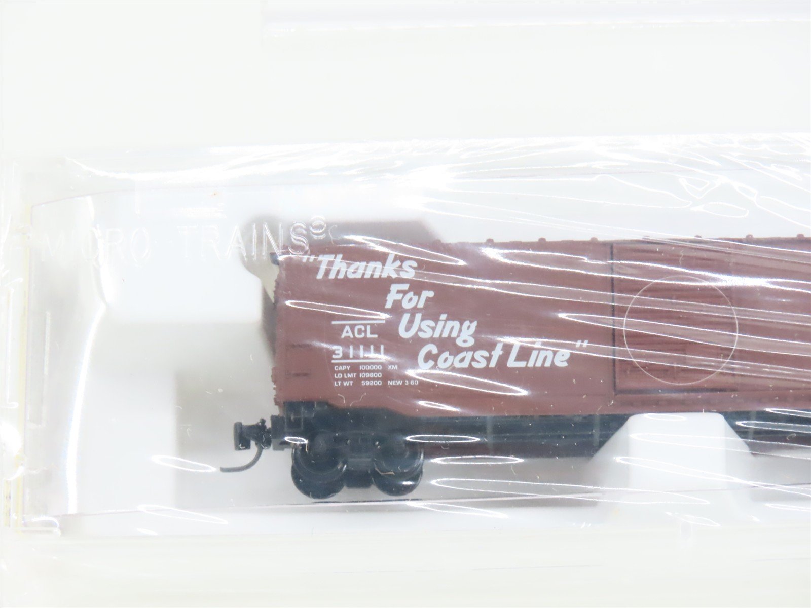Z Scale Micro-Trains MTL 13511-2 ACL Atlantic Coast Line 50' Boxcar 31111 SEALED