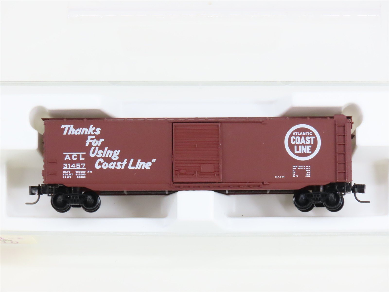 Z Scale Kadee Micro-Trains MTL 13511-2 ACL Atlantic Coast Line Box Car #31457