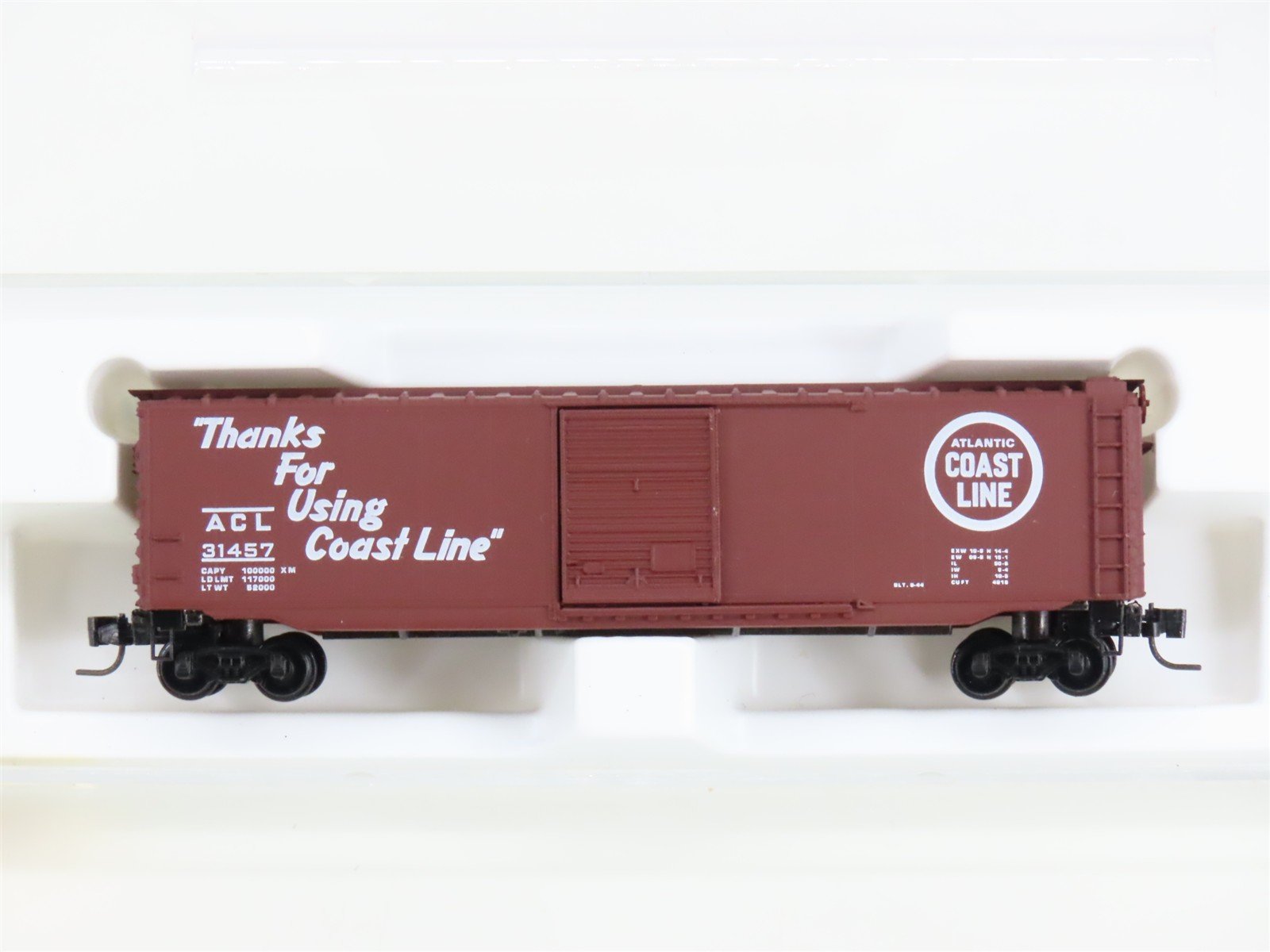 Z Scale Kadee Micro-Trains MTL 13511-2 ACL Atlantic Coast Line Box Car #31457