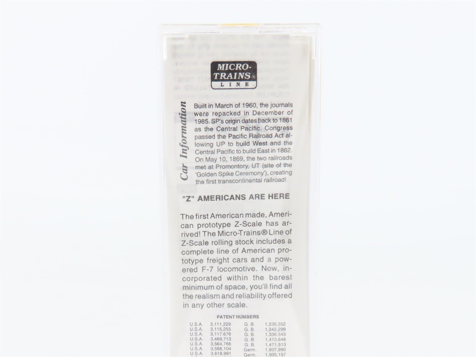 Z Scale Micro-Trains MTL 13514-2 SP Southern Pacific 50' Box Car #652270