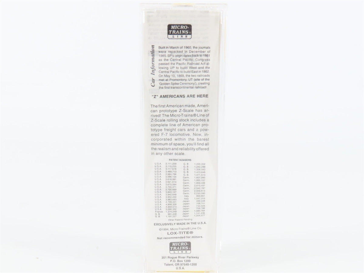 Z Scale Micro-Trains MTL 13514-2 SP Southern Pacific 50&#39; Box Car #652270