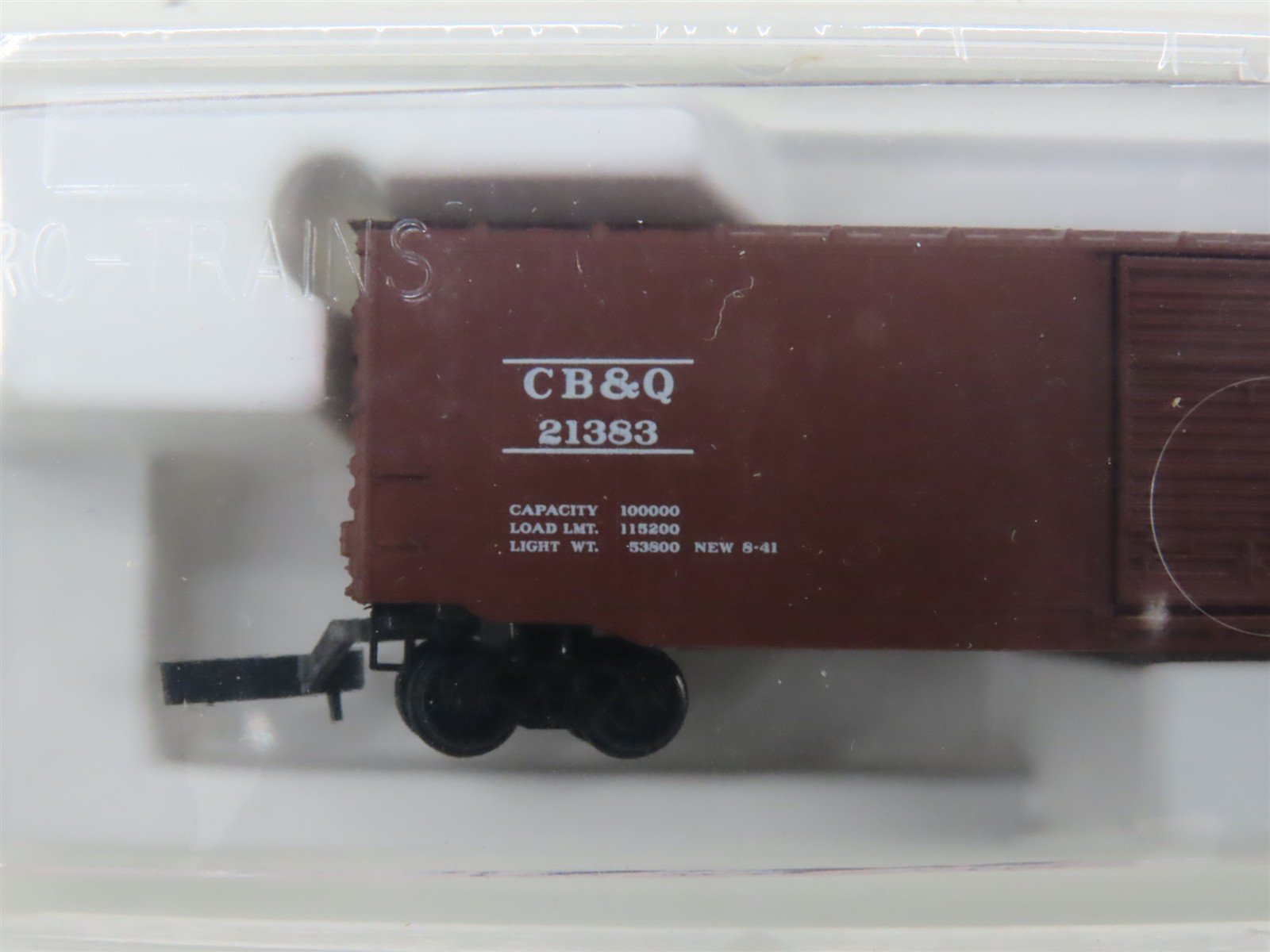 Z Scale Micro-Trains MTL 13519 CB&Q Way Of The Zephyrs 50' Box Car #21383 SEALED