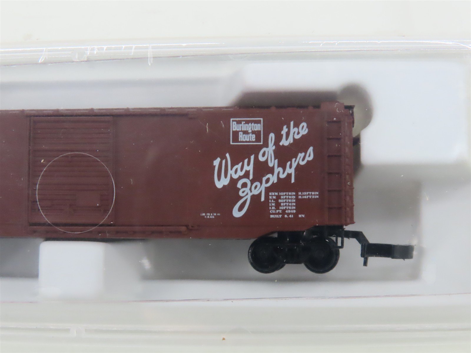 Z Scale Micro-Trains MTL 13519 CB&Q Way Of The Zephyrs 50' Box Car #21383 SEALED