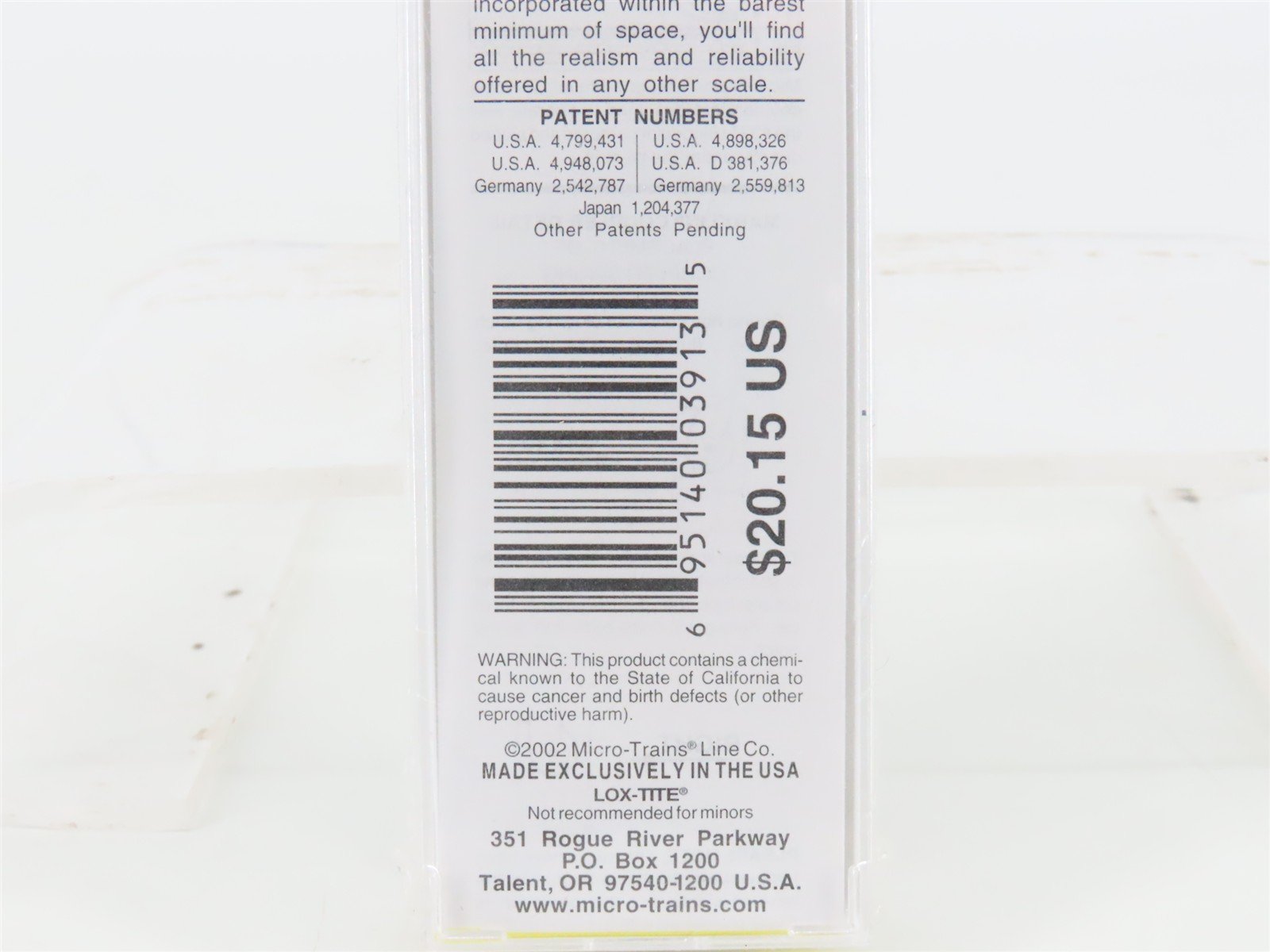 Z Scale Micro-Trains MTL 13518-2 PRR Pennsylvania 50' Box Car #47172 SEALED