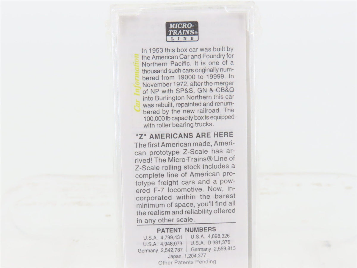 Z Scale Micro-Trains MTL 13517 BN Burlington Northern 50&#39; Box Car #246002 SEALED