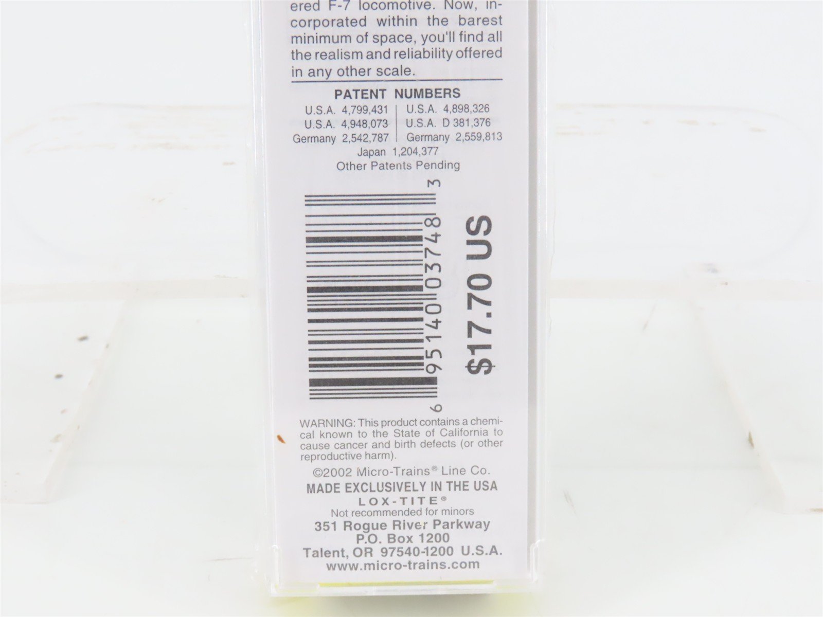 Z Scale Micro-Trains MTL 13517 BN Burlington Northern 50' Box Car #246002 SEALED