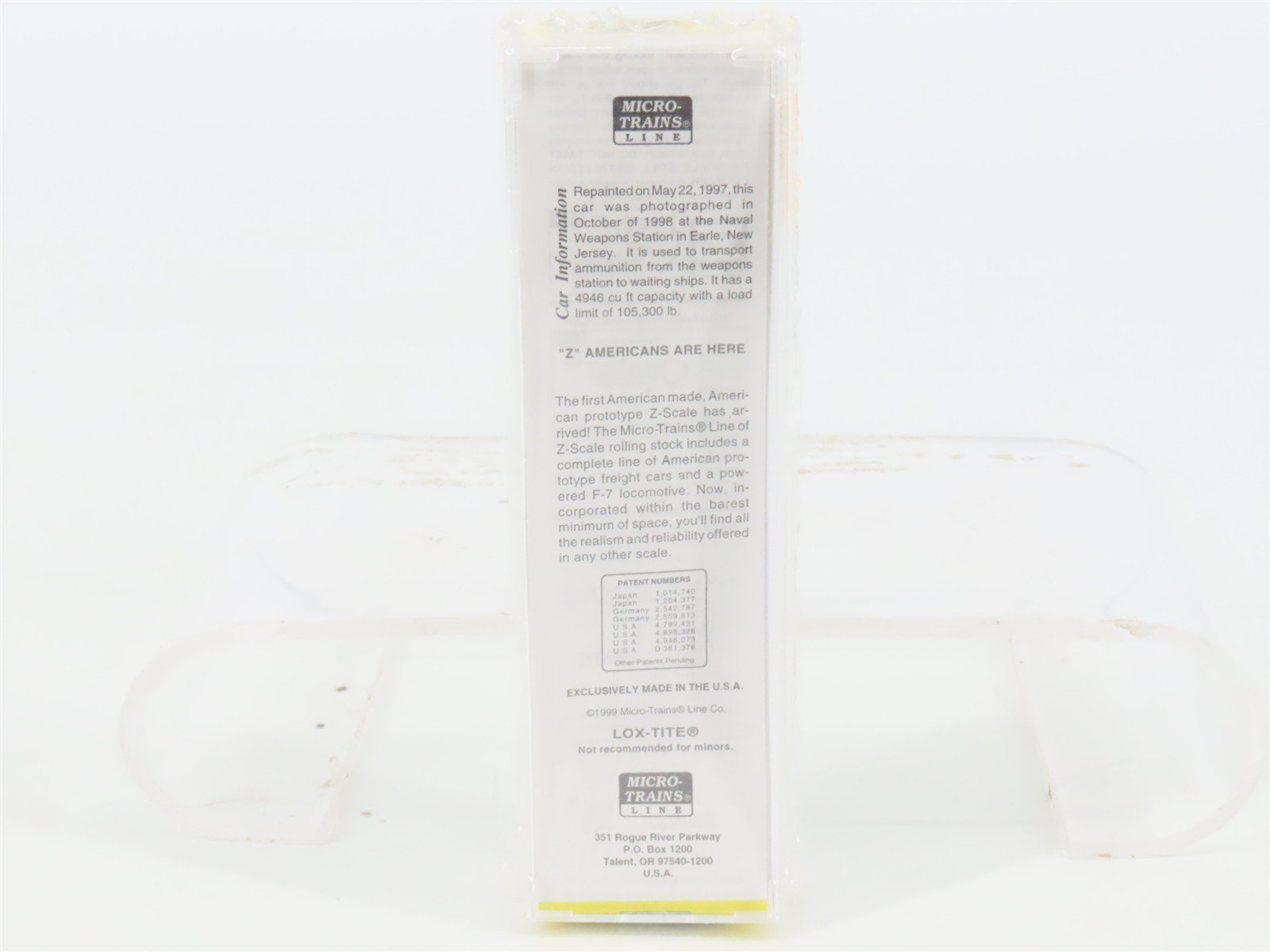 Z Scale Micro-Trains MTL 13515-2 USN United States Navy 50' Box Car #61-05146