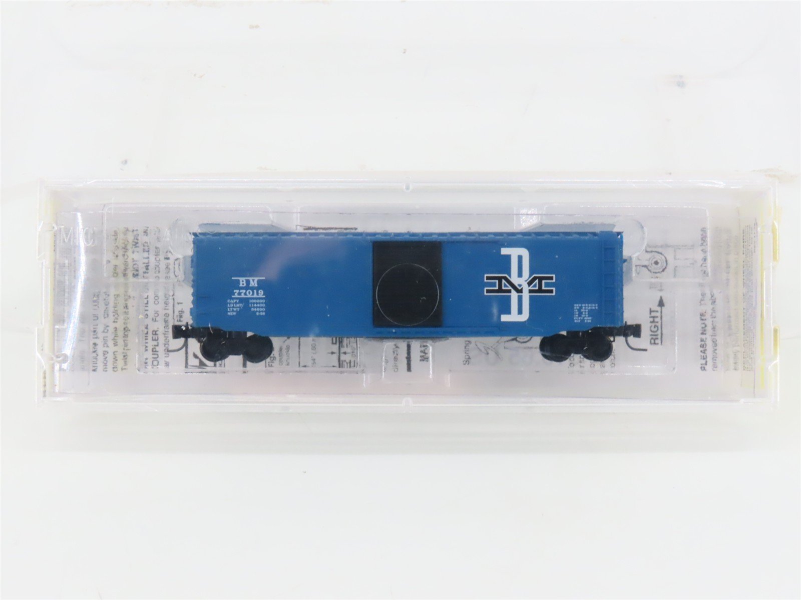 Z Scale Micro-Trains MTL 50500220 BM Boston & Maine 50' Box Car #77019 - SEALED