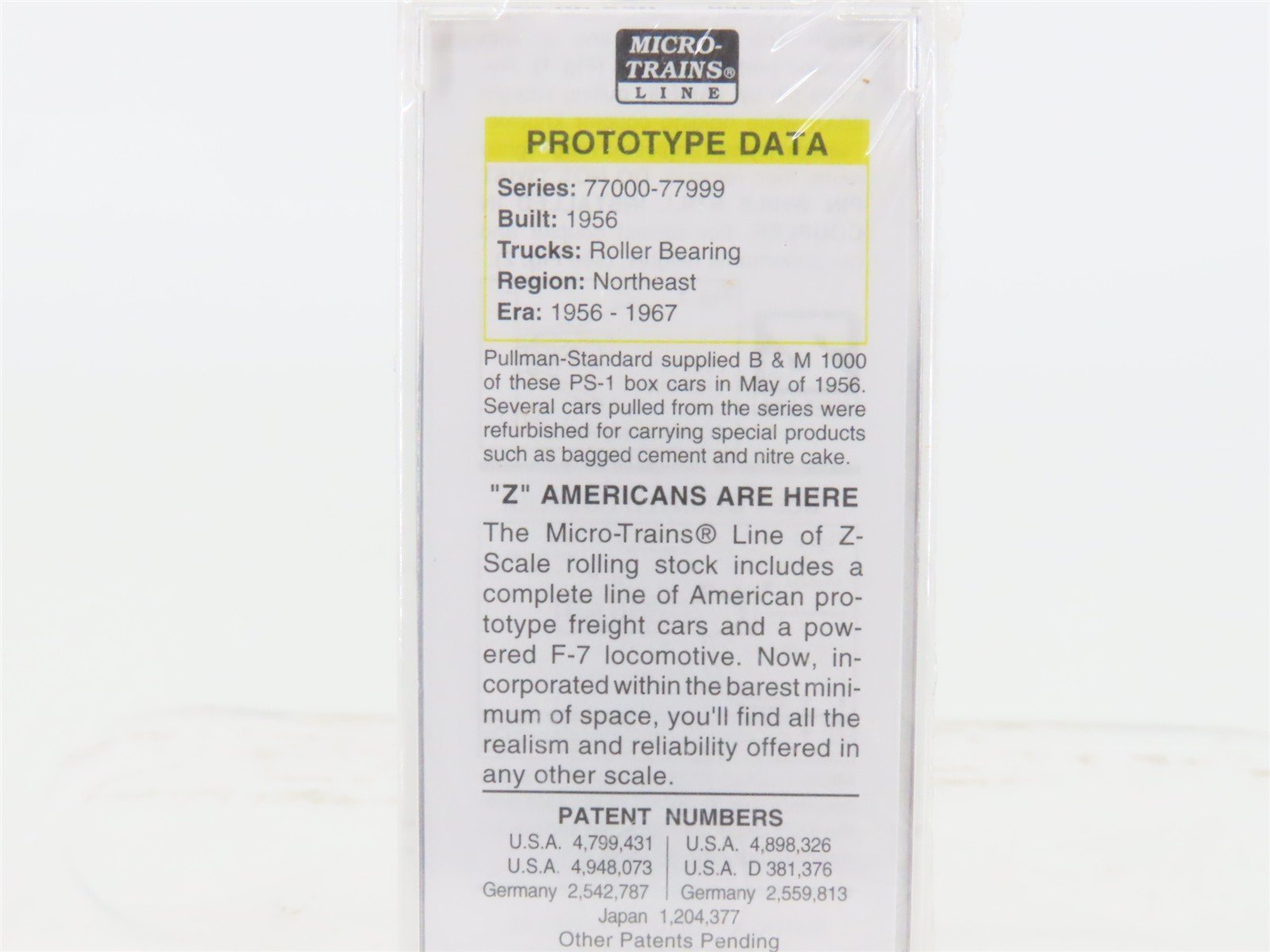 Z Scale Micro-Trains MTL 50500220 BM Boston & Maine 50' Box Car #77019 - SEALED