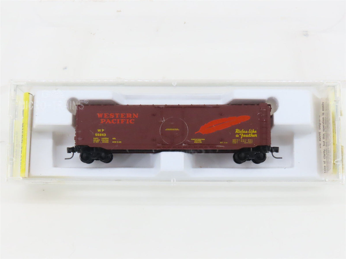 Z Scale Kadee Micro-Trains MTL 13603-2 WP &quot;Feather&quot; 50&#39; Box Car #55943
