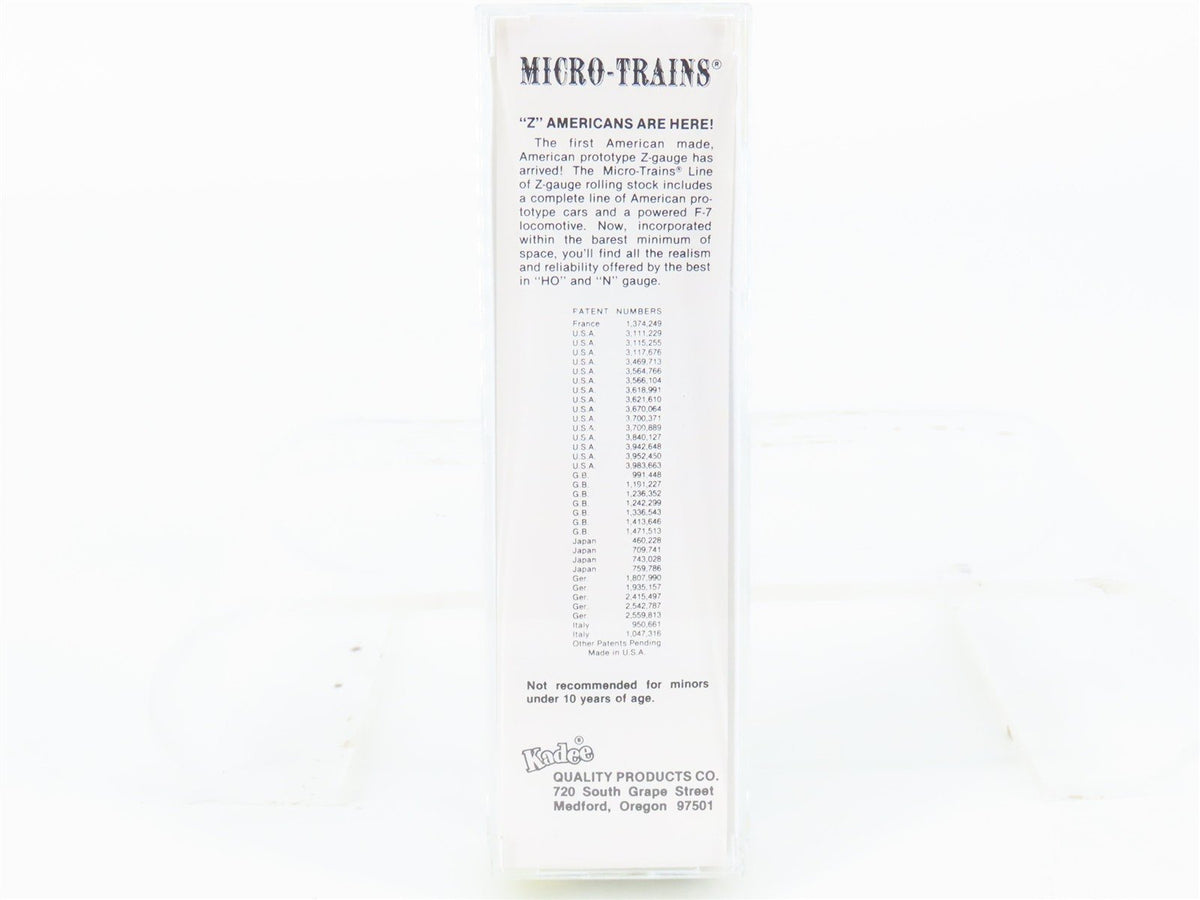 Z Scale Kadee Micro-Trains MTL 13603-2 WP &quot;Feather&quot; 50&#39; Box Car #55943
