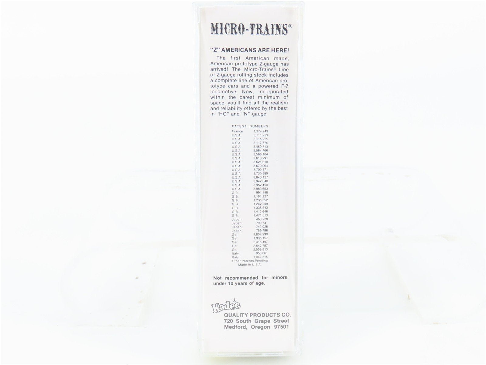 Z Scale Kadee Micro-Trains MTL 13603-2 WP 