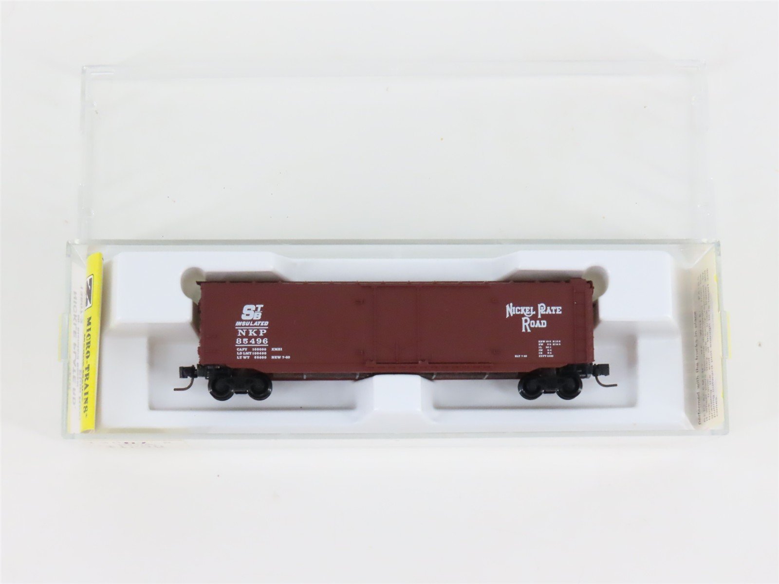Z Scale Kadee Micro-Trains MTL 13607-2 NKP Nickel Plate Road 50' Box Car #85496