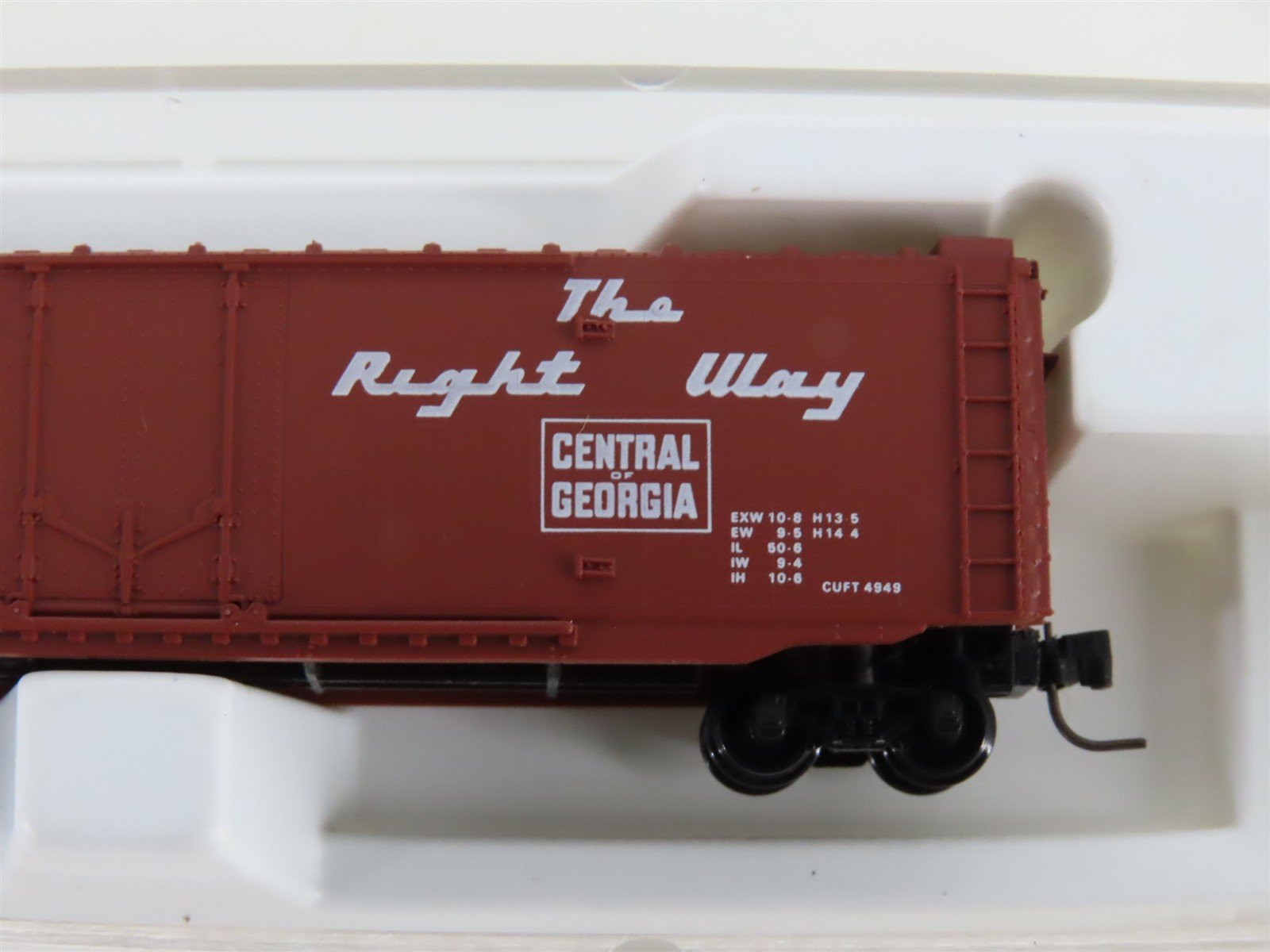 Z Scale Micro-Trains MTL 13612-2 CG Central of Georgia 50' Box Car #3545