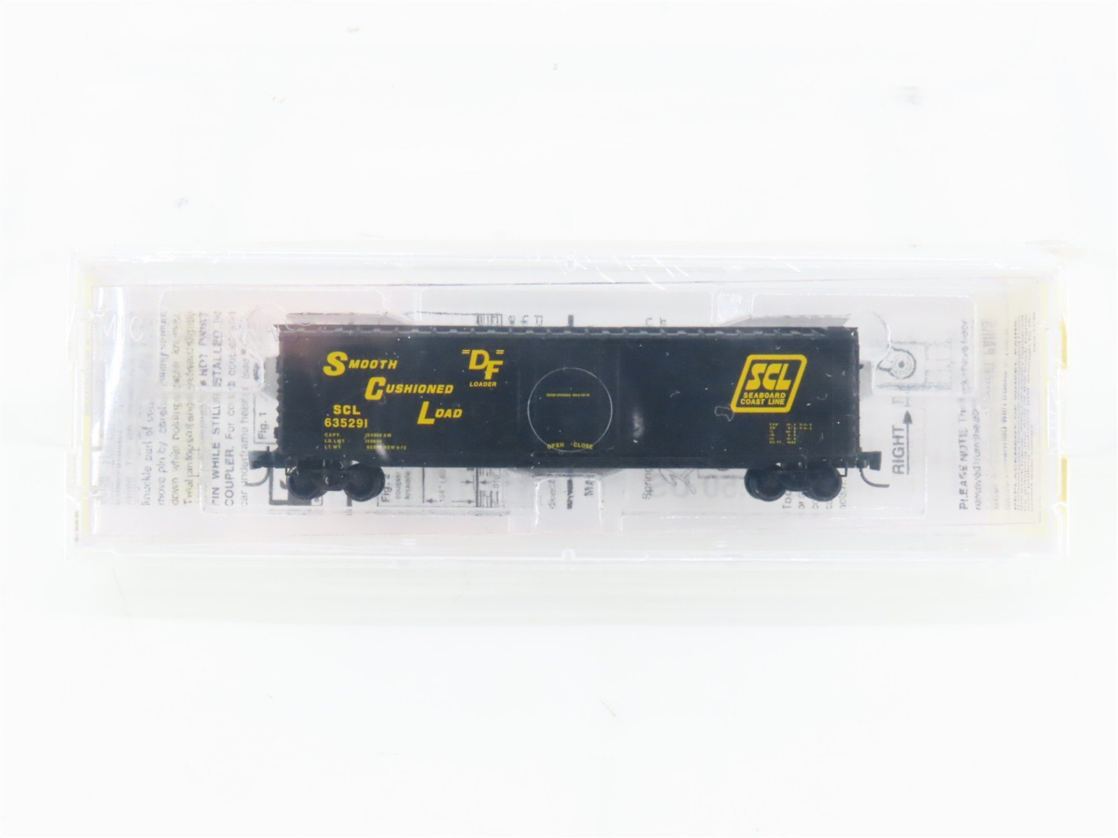 Z Scale Micro-Trains MTL 13611-2 SCL Seaboard Coast Line 50' Box Car #635291