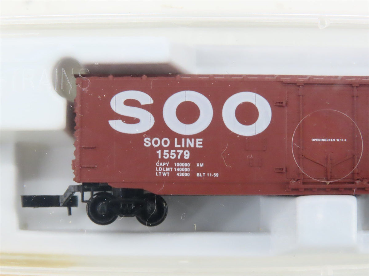 Z Scale Micro-Trains MTL 13610 SOO Line 50&#39; Plug Door Box Car #15579 - SEALED