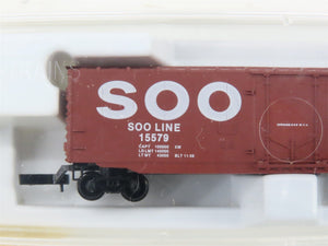 Z Scale Micro-Trains MTL 13610 SOO Line 50' Plug Door Box Car #15579 - SEALED