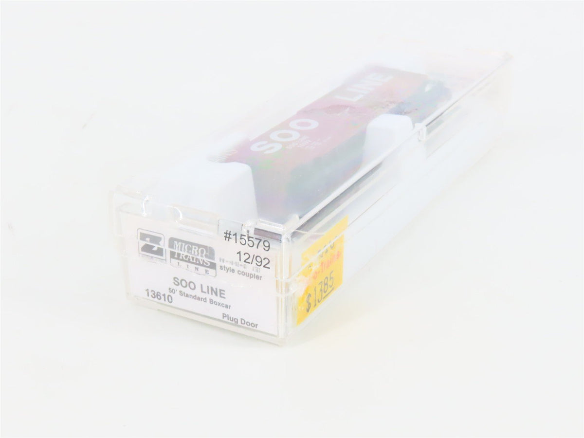 Z Scale Micro-Trains MTL 13610 SOO Line 50&#39; Plug Door Box Car #15579 - SEALED