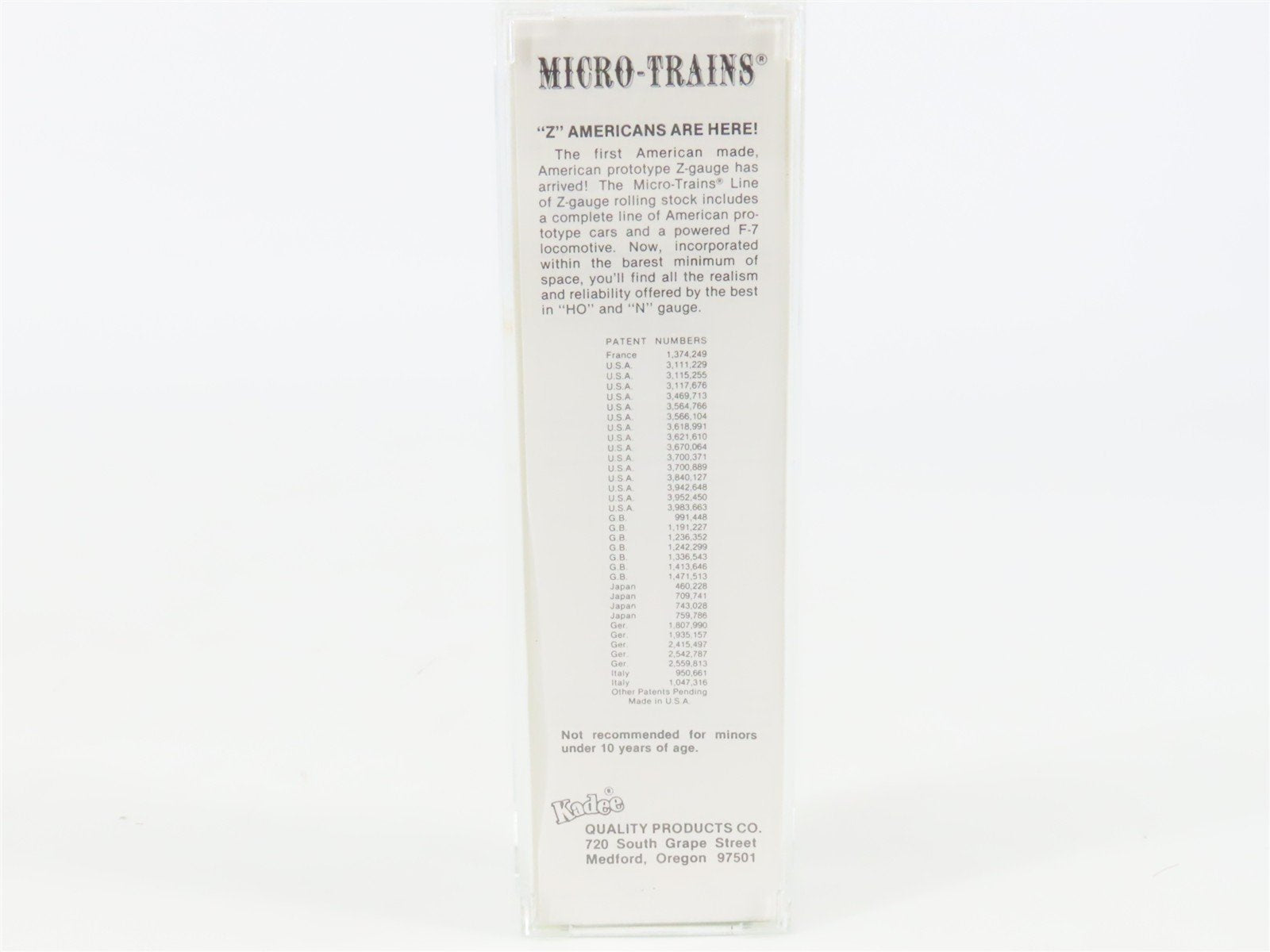 Z Kadee Micro-Trains MTL 13609-2 ARR Alaska McKinley National Park Boxcar #11734