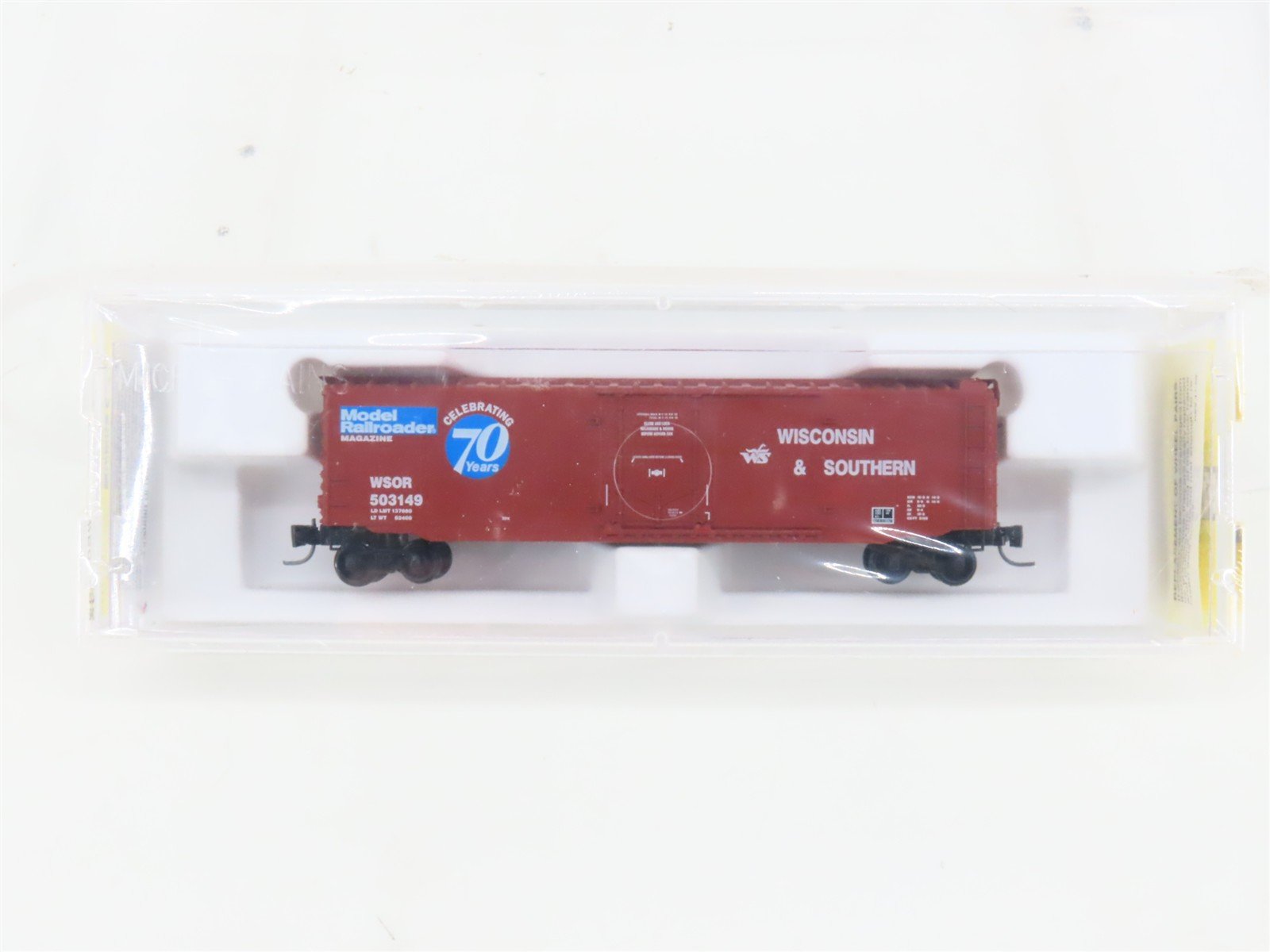 Z Micro-Trains MTL 13626-2 WSOR Model Railroader 70 Years 50' Box Car #503149