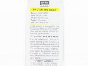 Z Scale Micro-Trains MTL 13628-2 NH New Haven 50' Box Car #40602 - SEALED
