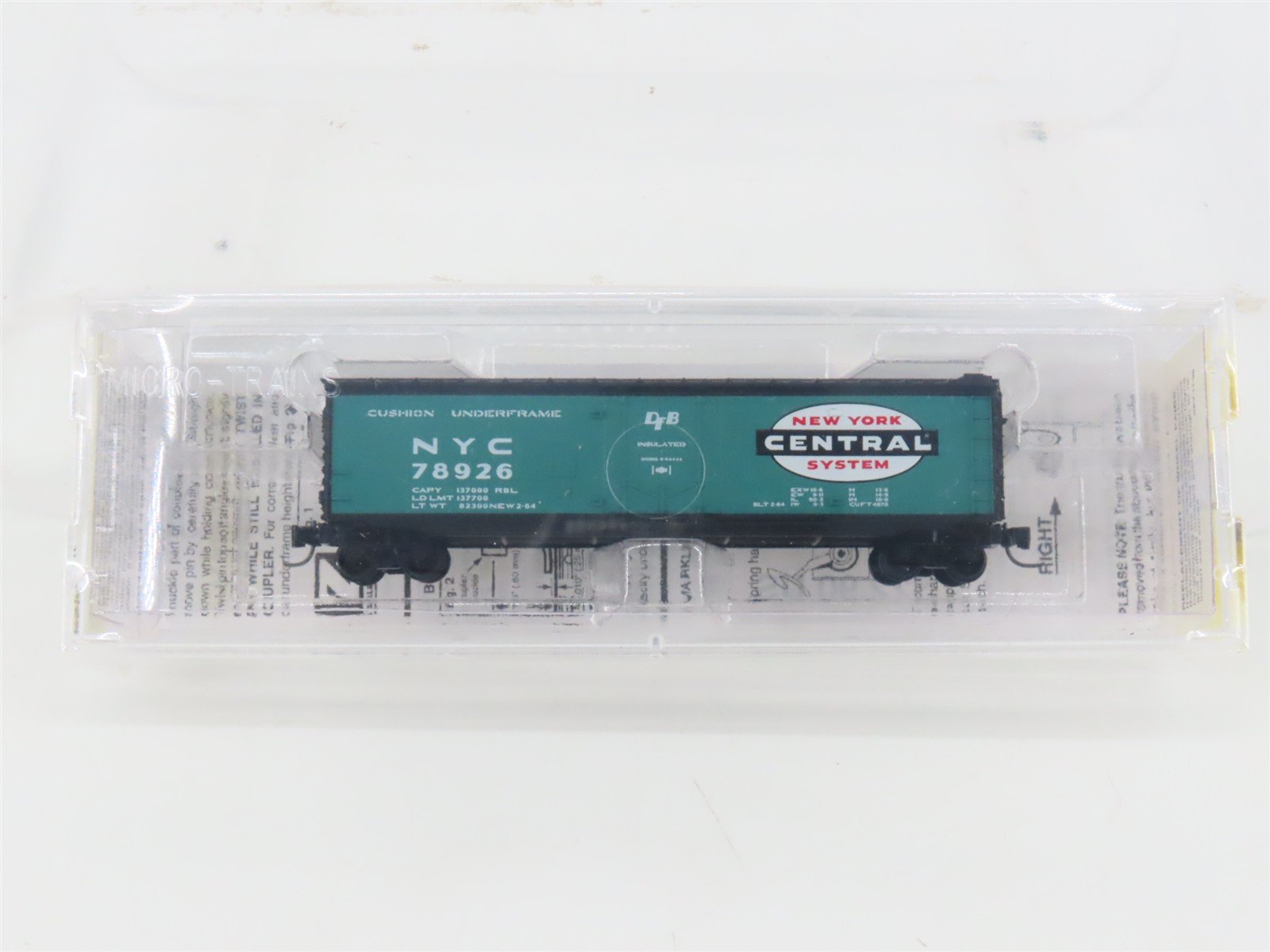 Z Scale Micro-Trains MTL 13616-2 NYC New York Central 50' Box Car #78926 SEALED
