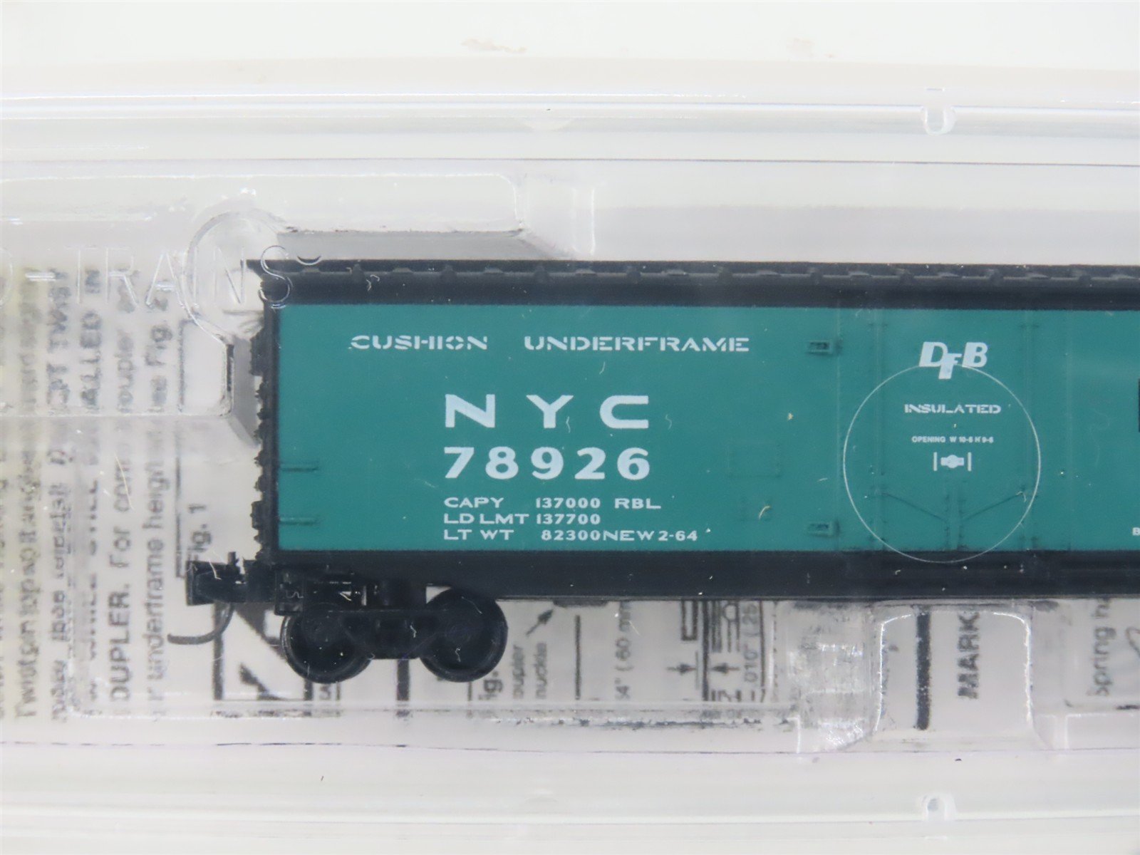 Z Scale Micro-Trains MTL 13616-2 NYC New York Central 50' Box Car #78926 SEALED