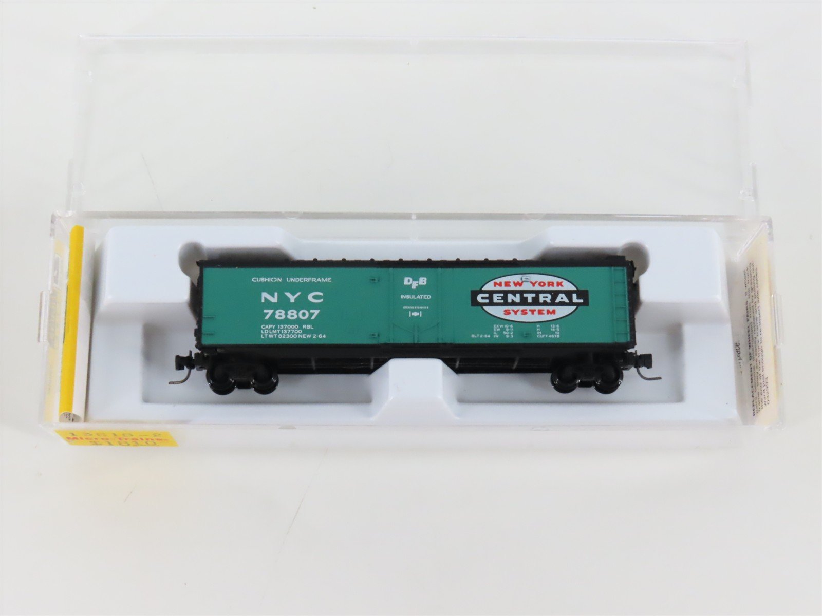 Z Scale Micro-Trains MTL 13616-2 NYC New York Central 50' Box Car #78807