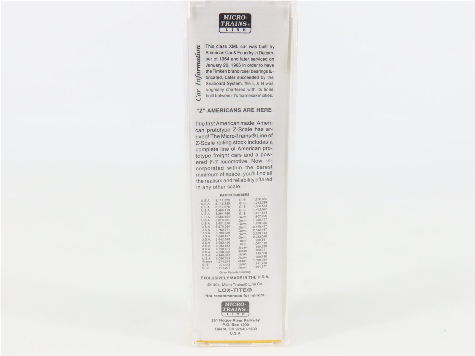 Z Scale Micro-Trains MTL 13617-2 L&N Louisville & Nashville 50' Box Car #103783