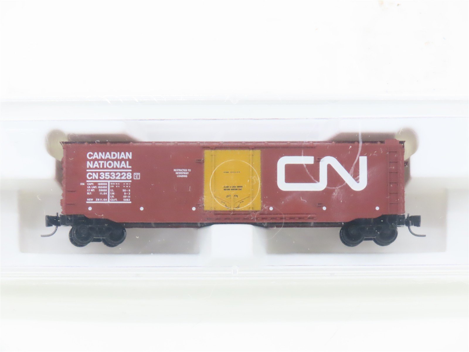 Z Scale Micro-Trains MTL 13624-2 CN Canadian National 50' Box Car #353228 SEALED