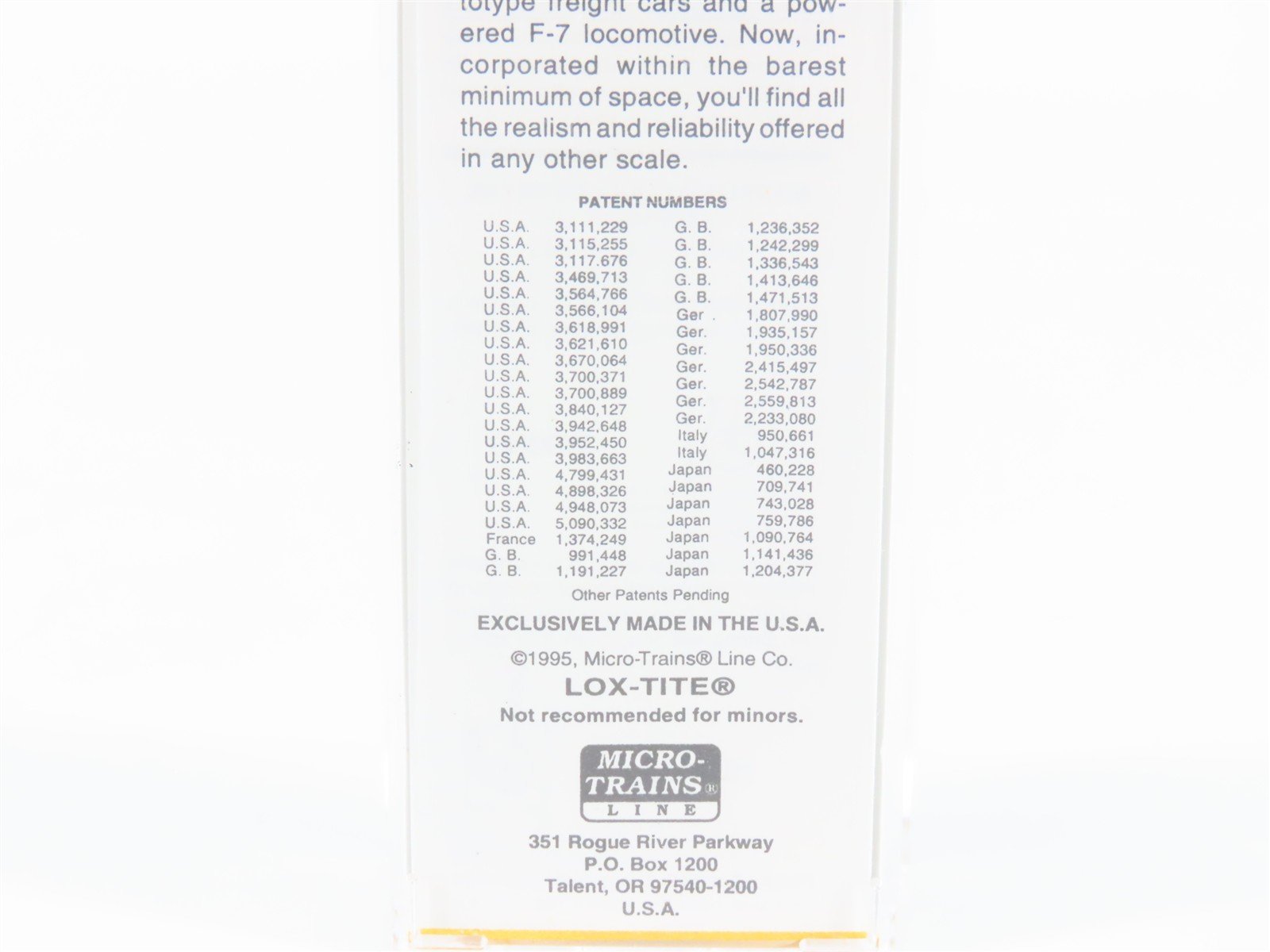 Z Scale Micro-Trains MTL 13619-2 BM Boston & Maine 