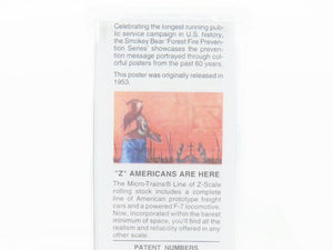 Z Scale Micro-Trains MTL 50700310 SBX Smokey Bear Forest Fire Prevention Boxcar