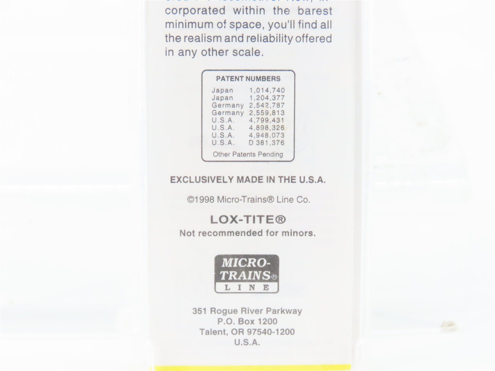 Z Scale Micro-Trains MTL 13630-2 MR Model Railroader 65 Years 50' Box Car 346599