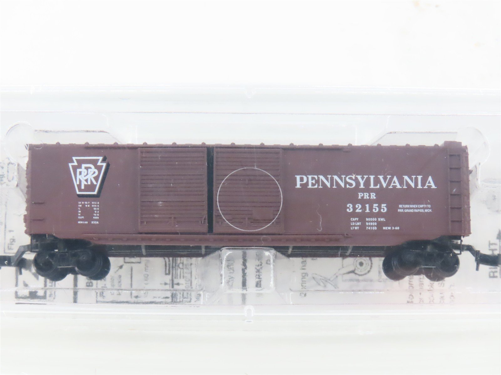 Z Scale Micro-Trains MTL 13701 PRR Pennsylvania 50' Box Car #32155 - SEALED