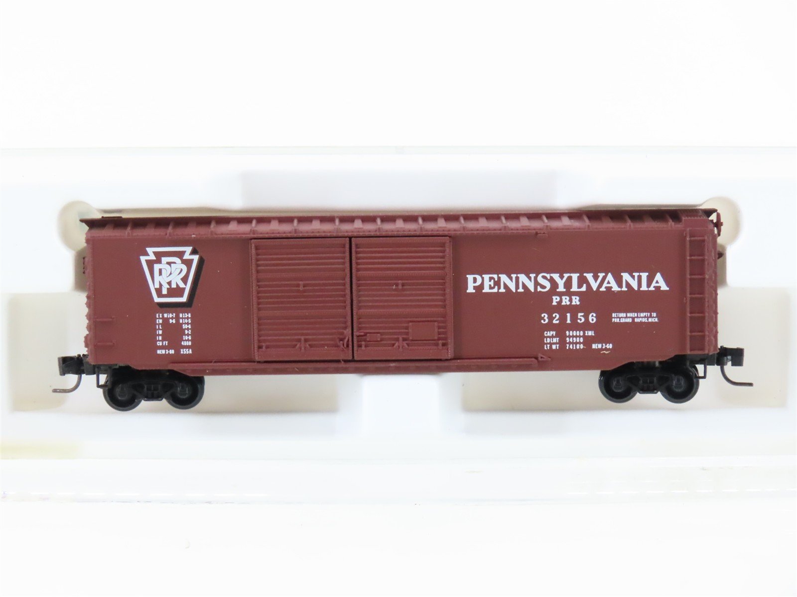 Z Scale Kadee Micro-Trains MTL 13701-2 PRR Pennsylvania 50' Box Car #32156