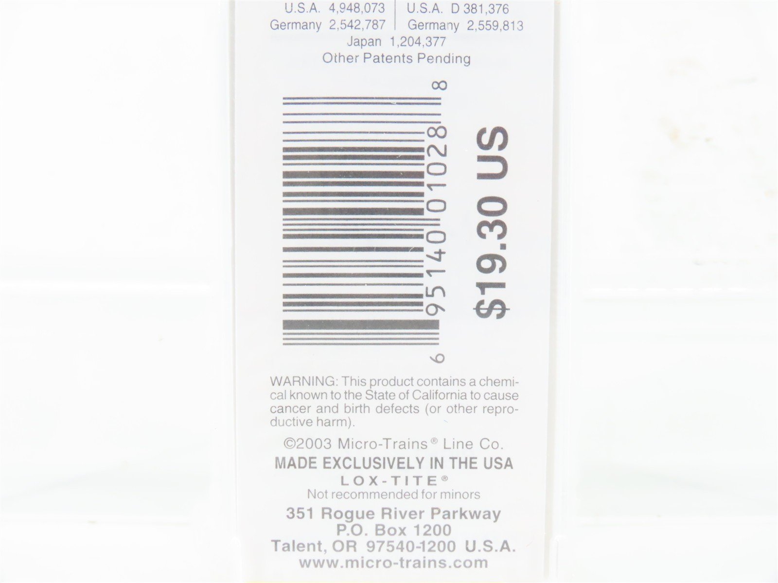 Z Scale Micro-Trains MTL 13703-2 N&W Norfolk & Western 50' Boxcar #285245 SEALED