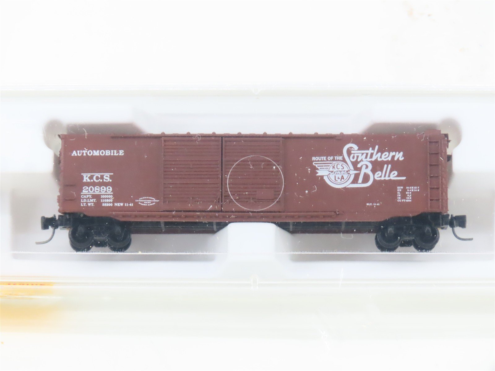 Z Scale Micro-Trains MTL 13717-2 KCS Southern Belle 50' Auto Box Car #20899