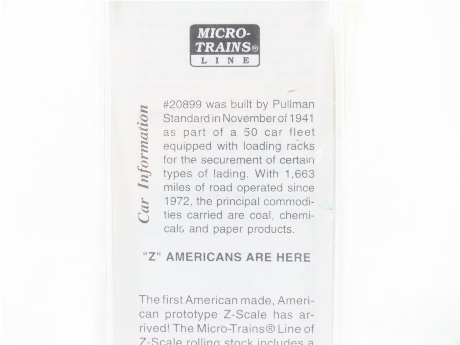 Z Scale Micro-Trains MTL 13717-2 KCS Southern Belle 50' Auto Box Car #20899