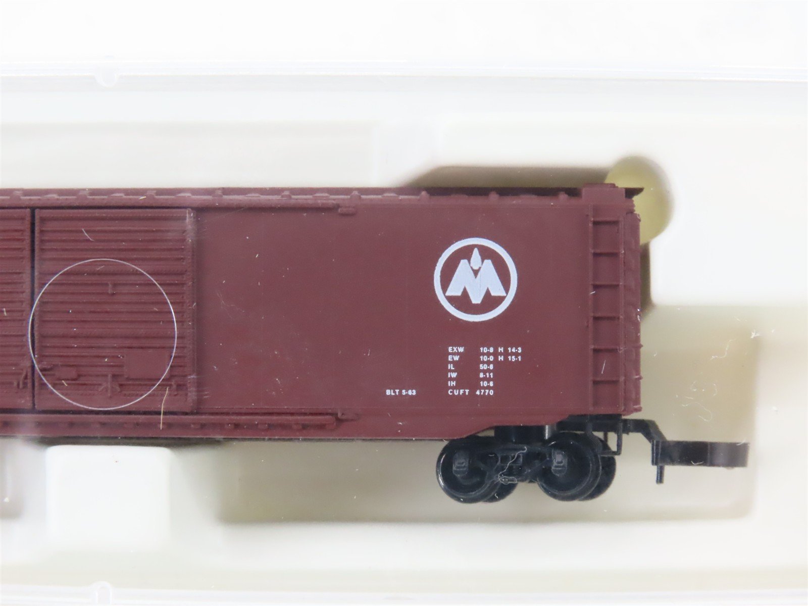 Z Scale Kadee Micro-Trains MTL 13711 MONON 50' Double Door Box Car #1499 SEALED
