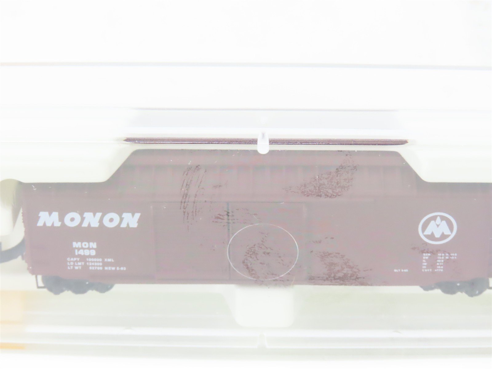 Z Scale Kadee Micro-Trains MTL 13711 MONON 50' Double Door Box Car #1499 SEALED