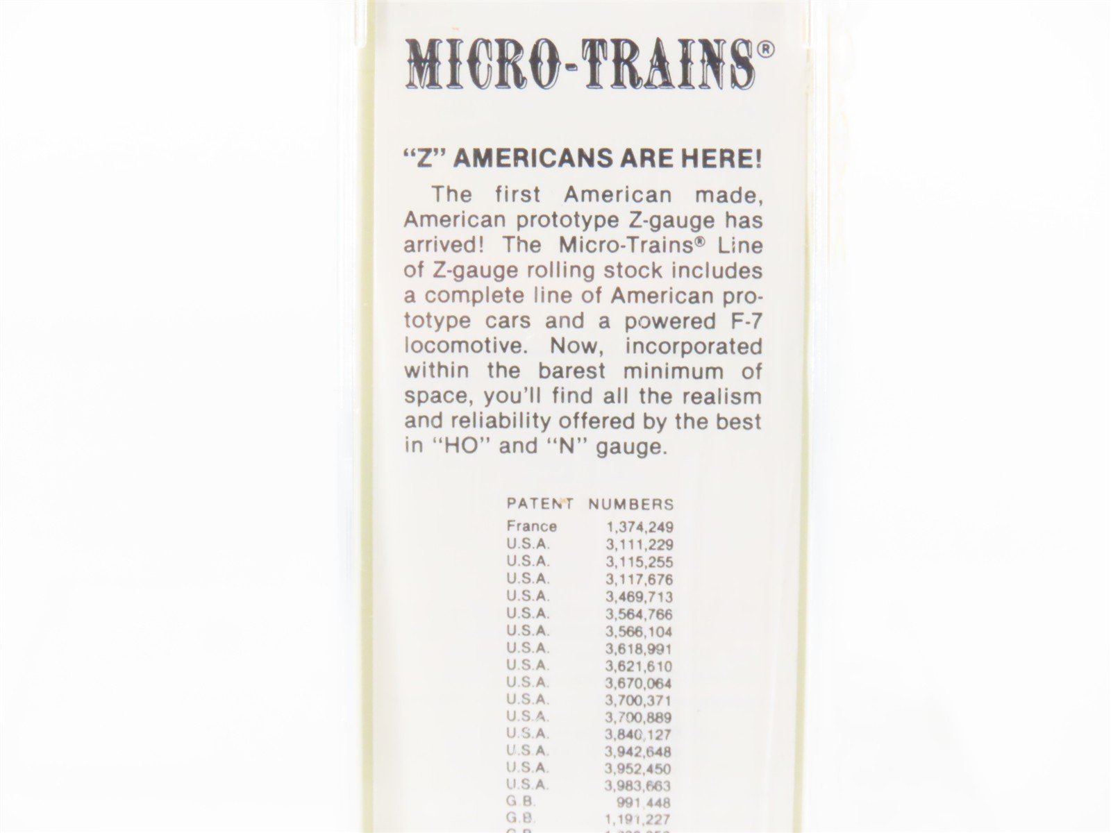 Z Scale Kadee Micro-Trains MTL 13711 MONON 50' Double Door Box Car #1499 SEALED