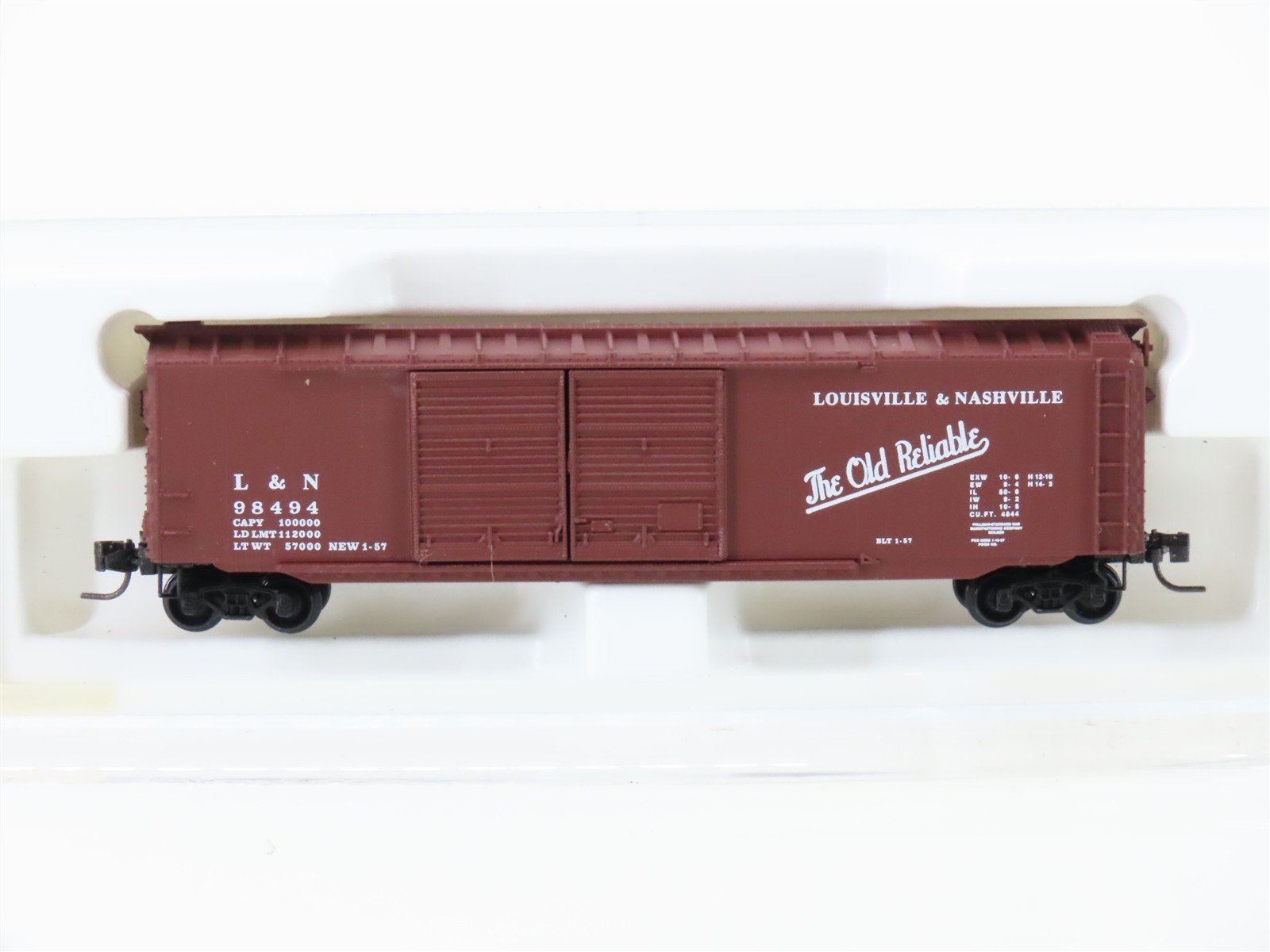 Z Scale Kadee Micro-Trains MTL 13705-2 L&N "The Old Reliable" 50' Box Car #98494