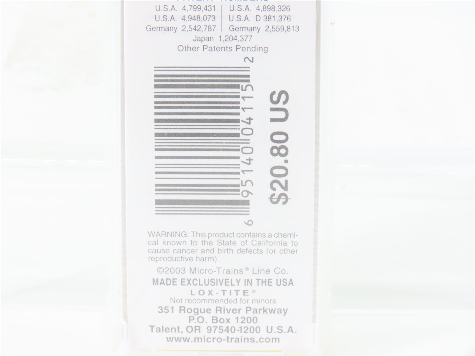 Z Scale Micro-Trains MTL 13720-2 ATSF 