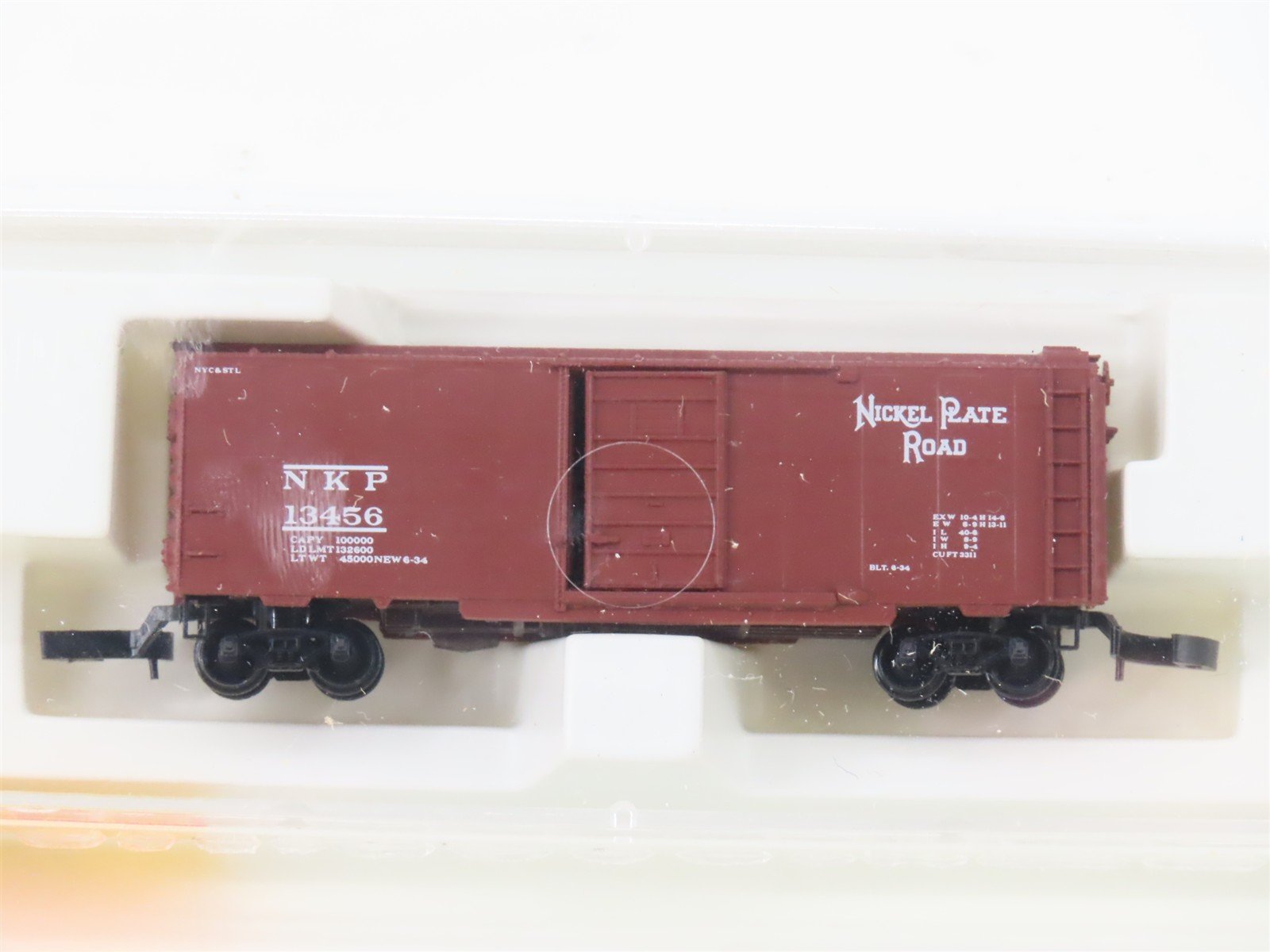 Z Scale Micro-Trains MTL 14123 NKP Nickel Plate Road 40' Box Car #13456 - SEALED