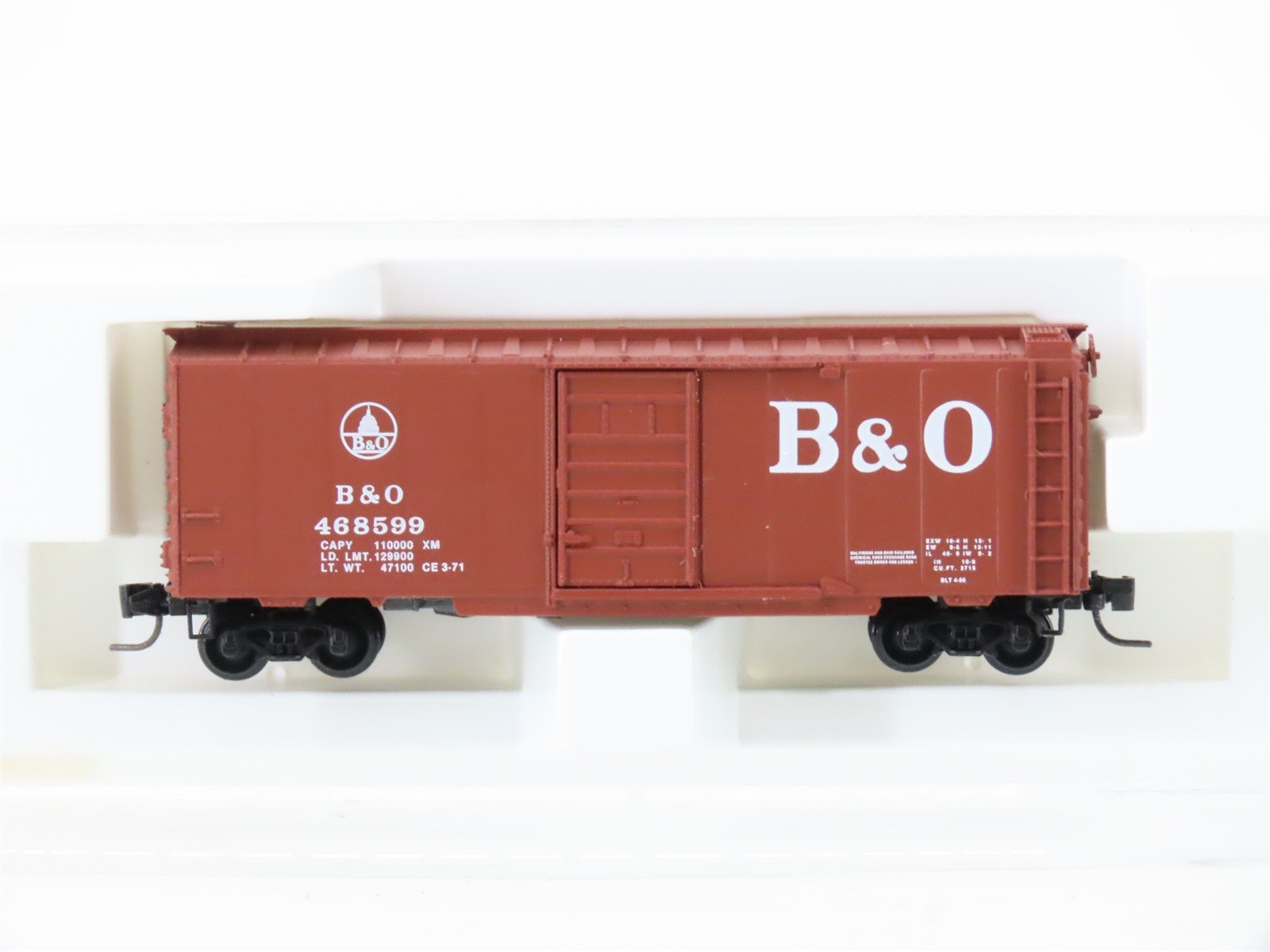 Z Scale Kadee Micro-Trains MTL 14115-2 B&O Baltimore & Ohio 40' Box Car #468599