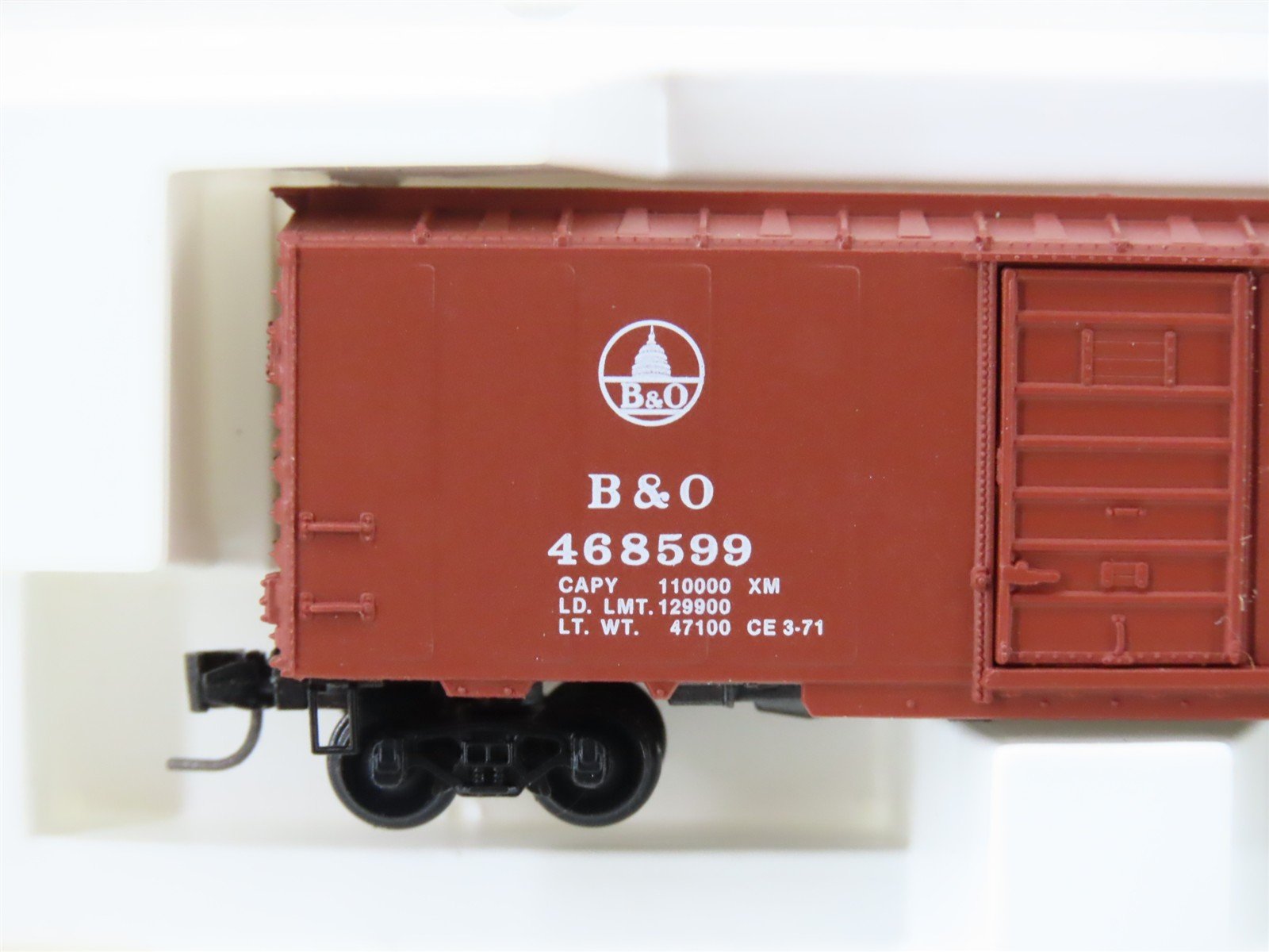 Z Scale Kadee Micro-Trains MTL 14115-2 B&O Baltimore & Ohio 40' Box Car #468599