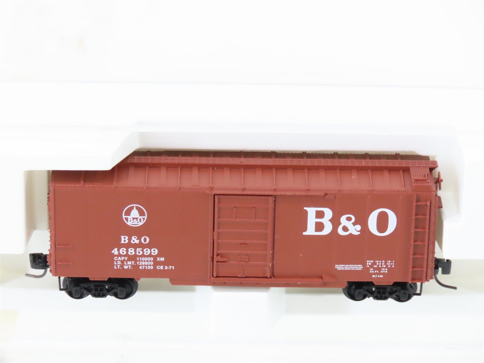 Z Scale Kadee Micro-Trains MTL 14115-2 B&O Baltimore & Ohio 40' Box Car #468599