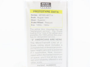 Z Micro-Trains MTL 14119 CN Canadian National Maple Leaf 40' Box Car #487544