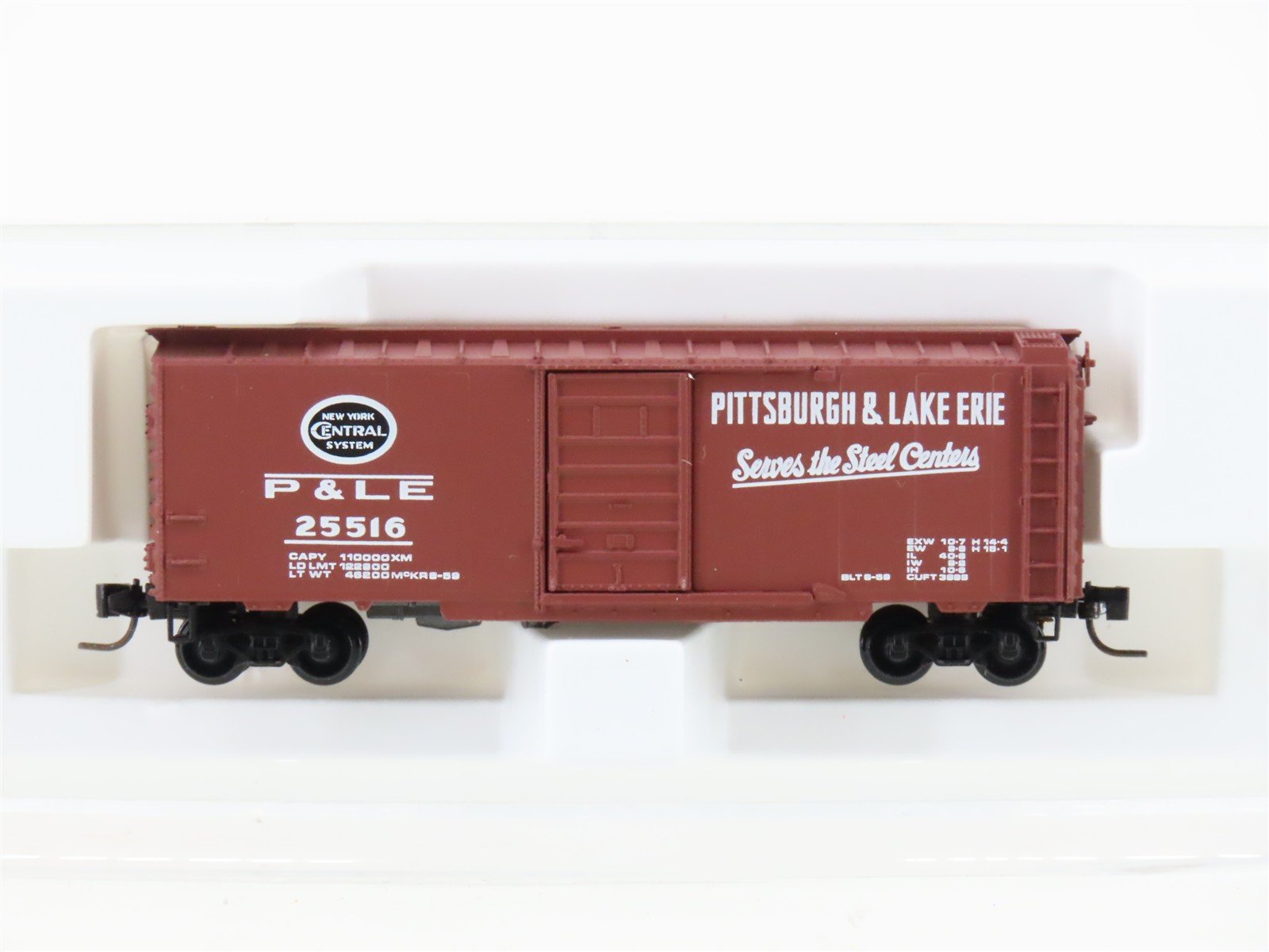 Z Kadee Micro-Trains MTL 14105-2 NYC/P&LE "Serves The Steel Centers" 40' Boxcar